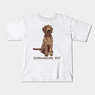 Goldendoodle Girl Kids T-Shirt